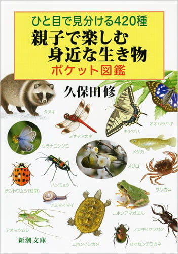 ひと目で見分ける420種 親子で楽しむ身近な生き物ポケット図鑑 (新潮文庫)