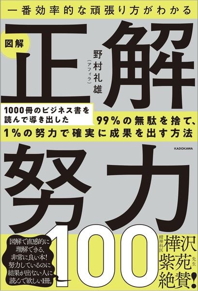 一番効率的な頑張り方がわかる 図解 正解努力100の詳細を見る