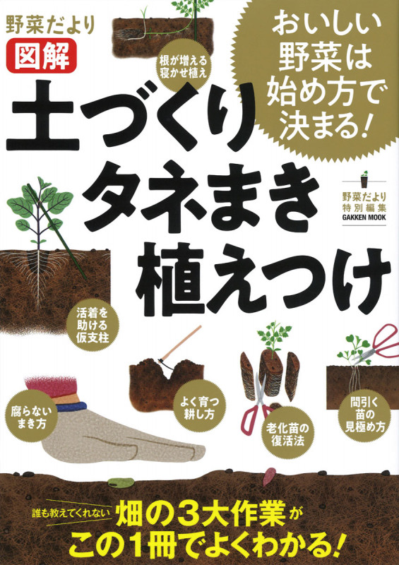 図解 土づくりタネまき植えつけ (GAKKEN MOOK 野菜だより特別編集 学研趣味の菜園)