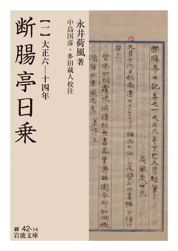 断腸亭日乗 大正六ー十四年 (一) (岩波文庫)