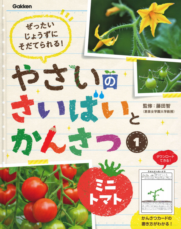 やさいのさいばいとかんさつ ぜったいじょうずにそだてられる! ミニトマト (1)の詳細を見る