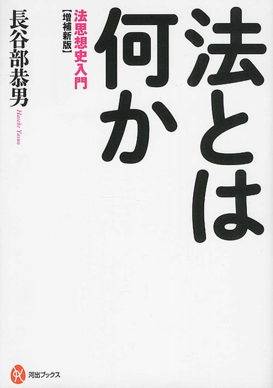 法とは何か 増補新版 法思想史入門 (河出ブックス)