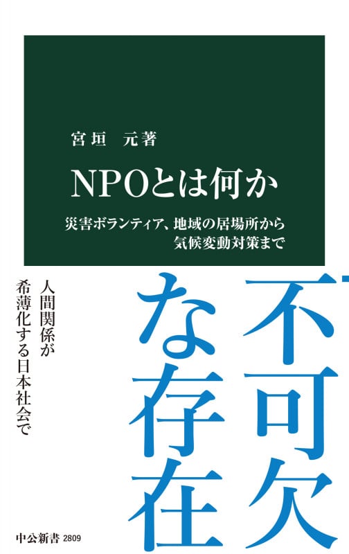 NPOとは何か 災害ボランティア、地域の居場所から気候変動対策まで (中公新書 2809)