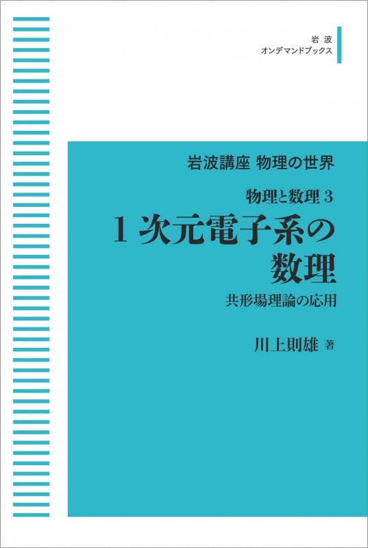 岩波講座物理の世界 物理と数理3 1次元電子系の数理 共形場理論の応用 (岩波オンデマンドブックス)