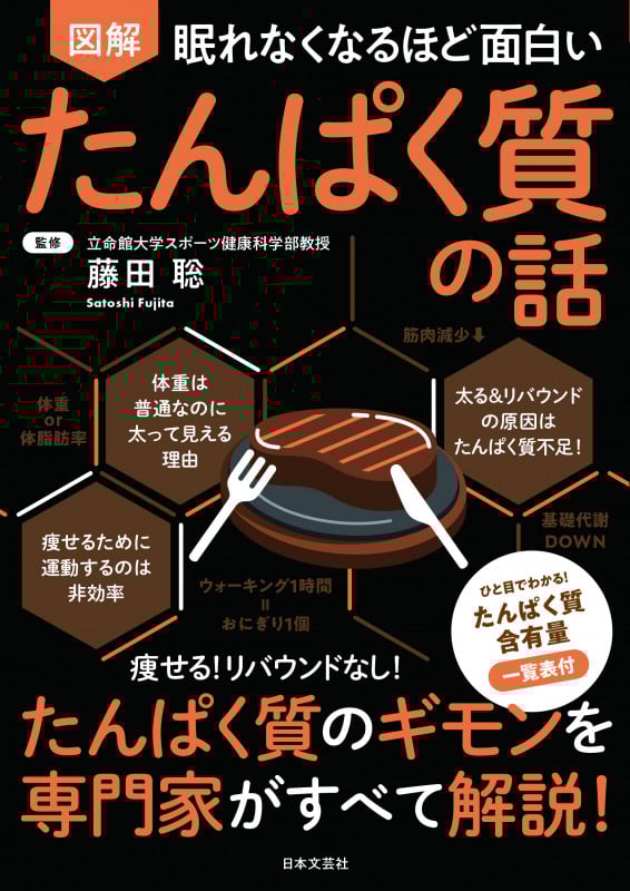 図解 眠れなくなるほど面白い たんぱく質の話 痩せる!リバウンドなし!たんぱく質のギモンを専門家がすべて解説!