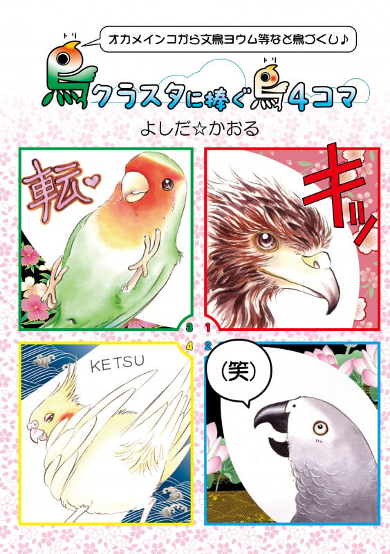 鳥クラスタに捧ぐ鳥4コマ オカメインコから文鳥ヨウム等など鳥づくし♪ 
