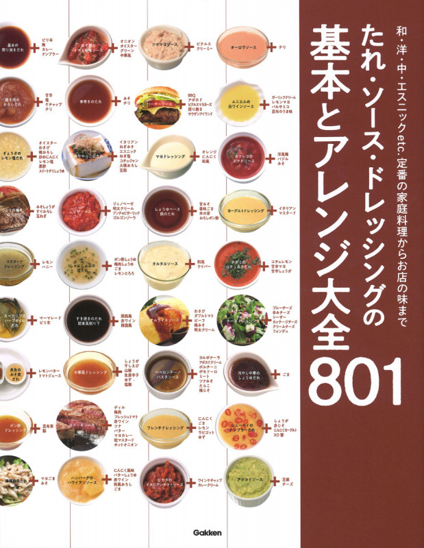 たれ・ソース・ドレッシングの基本とアレンジ大全801 和・洋・中・エスニックetc.定番の家庭料理からお店の味まで