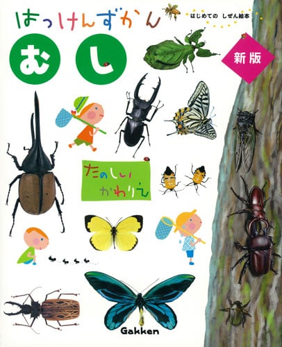 はっけんずかん むし 新版 たのしいかわりえ (はじめてのしぜん絵本)