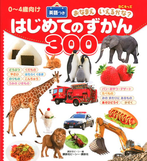 BCキッズ おなまえ いえるかな? はじめてのずかん300 英語つき