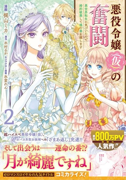 悪役令嬢(仮)の奮闘 異世界転生に気づいたので婚約破棄して魂の番を探します2 (フロース コミック)