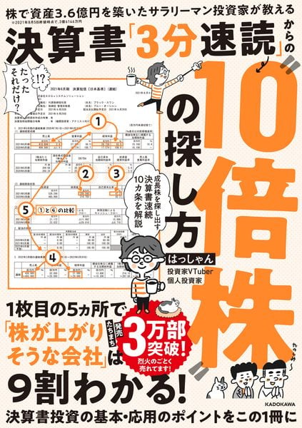 株で資産3.6億円を築いたサラリーマン投資家が教える 決算書「3分速読」からの“10倍株”の探し方
