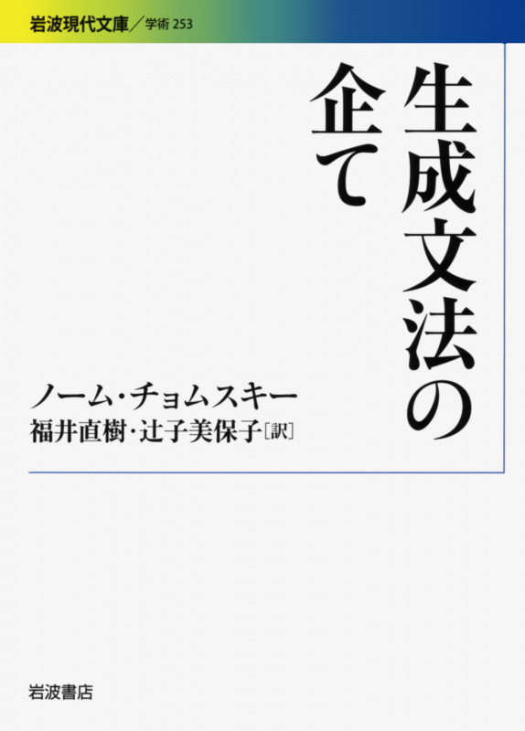 生成文法の企て (岩波現代文庫 学術253)