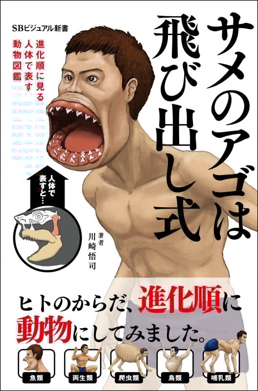 サメのアゴは飛び出し式 進化順に見る人体で表す動物図鑑 (SBビジュアル新書)