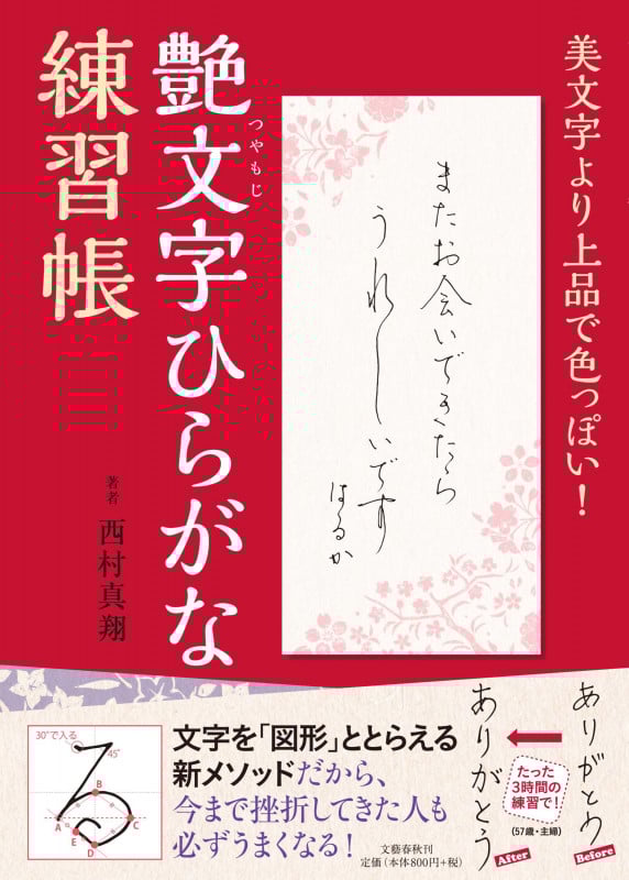 艶文字ひらがな練習帳 美文字より上品で色っぽい!の詳細を見る