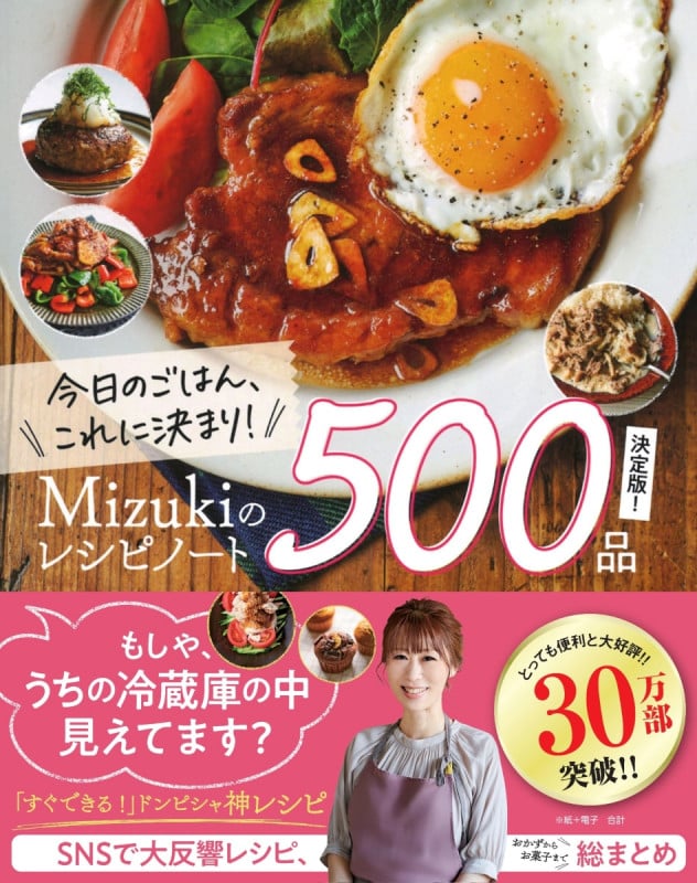 今日のごはん、これに決まり!Mizukiのレシピノート決定版!500品