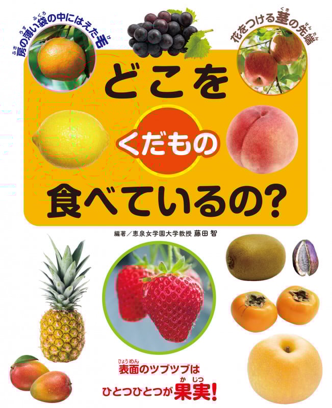 どこを食べているの?くだもの