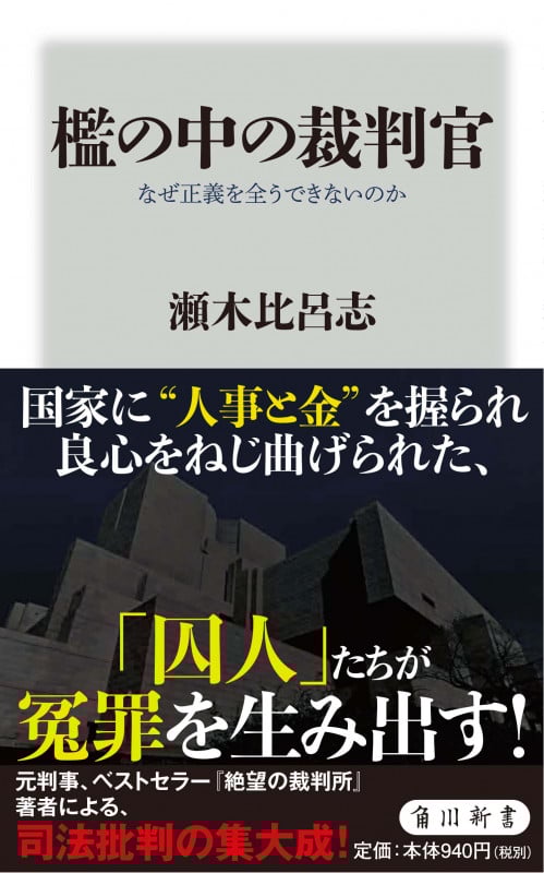 檻の中の裁判官 なぜ正義を全うできないのか (角川新書)