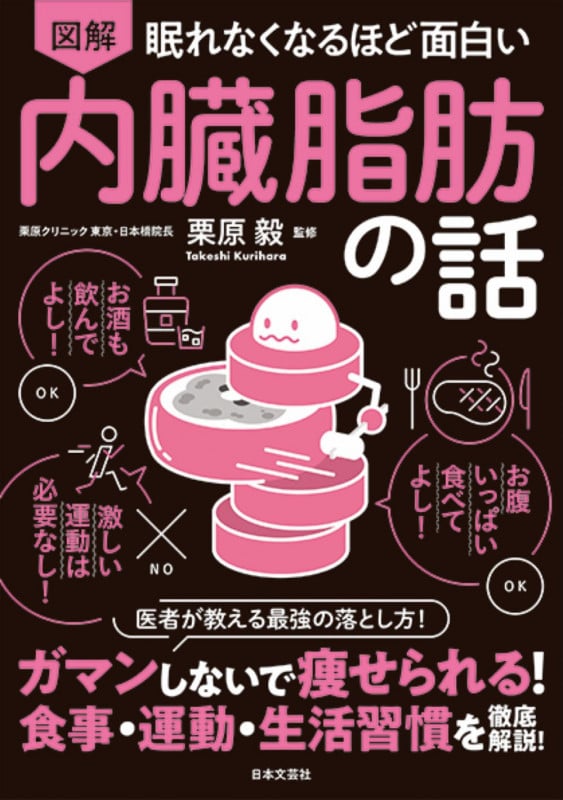 眠れなくなるほど面白い 図解 内臓脂肪の話 ガマンしないで痩せられる!食事・運動・生活習慣を徹底解説!