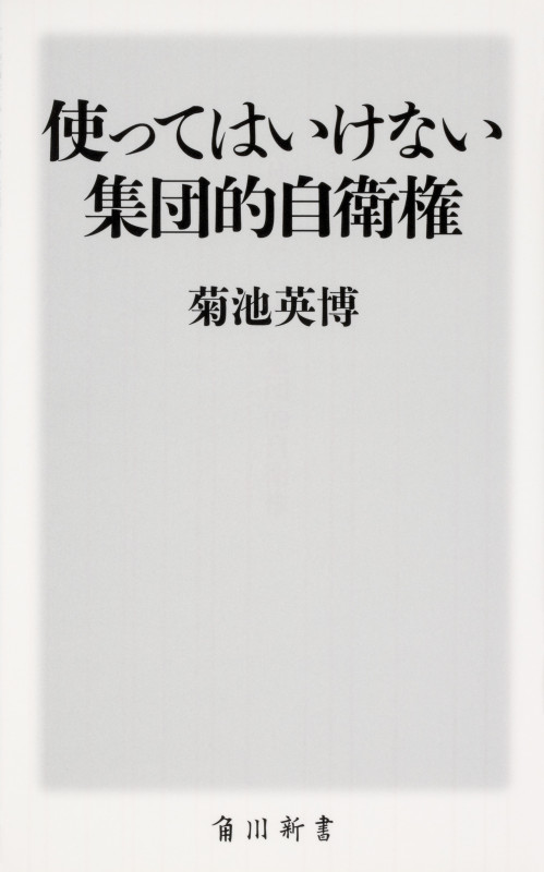 使ってはいけない集団的自衛権 (角川新書)